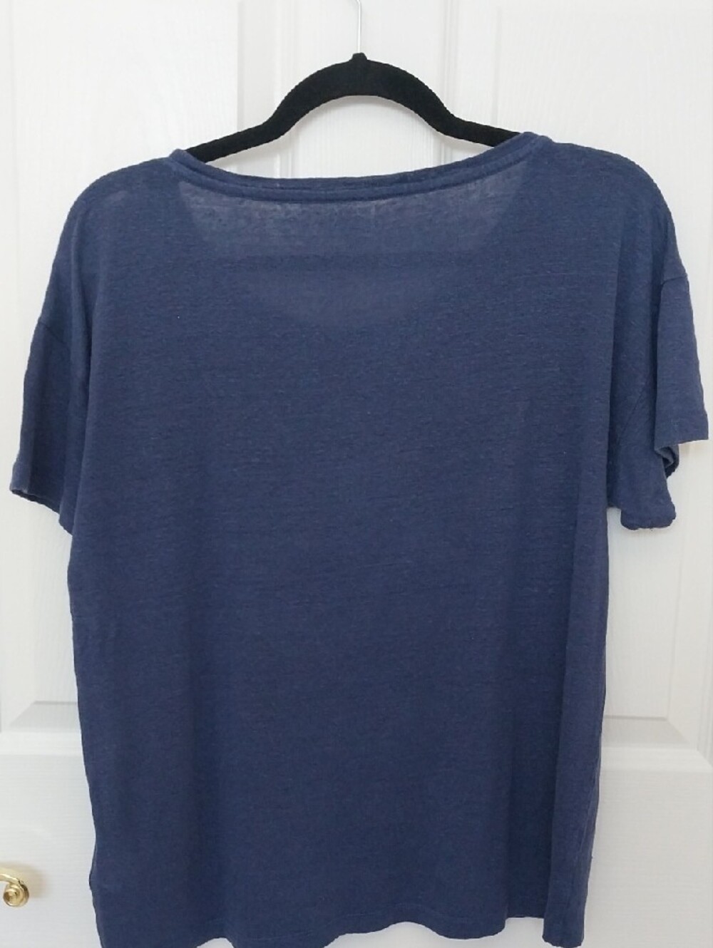 J. Crew Women's Short Sleeve Scoop Neck Tee - Navy - Picture 3 of 3